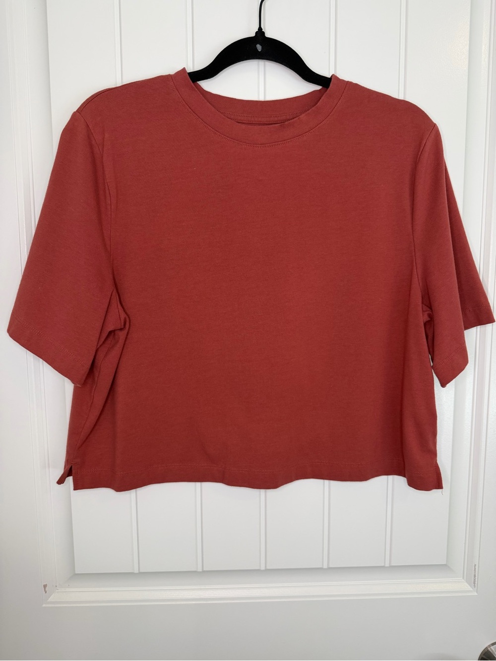 Women's Rust/Coral Short-Sleeve Boxy Tee